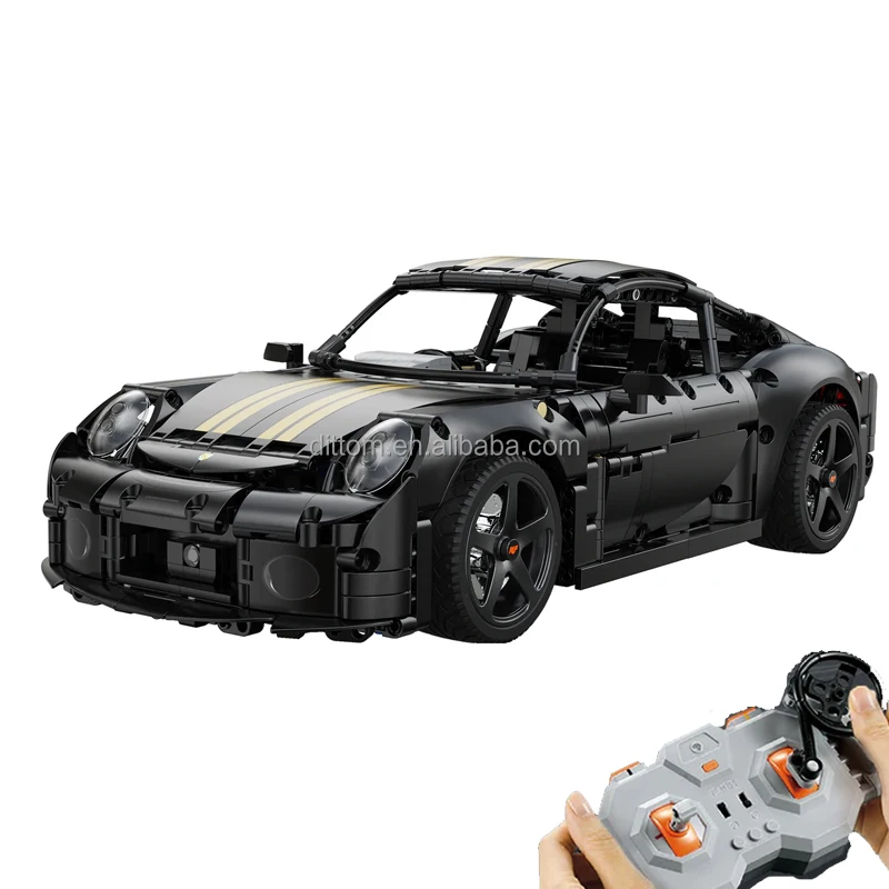 CaDA C63006W 1/10 весов RUF GT Супер спортивный автомобиль кирпичи модели игрушки DIY сборочные блоки набор (1655 шт.)
