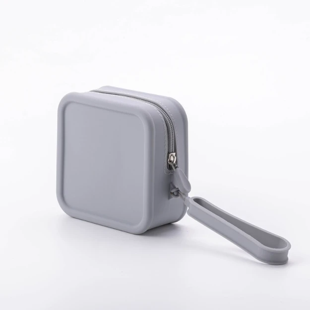 Wholesale Square Coin Purse Bag With Zipper High Quality Silicone Coin Purse Pouch Bag