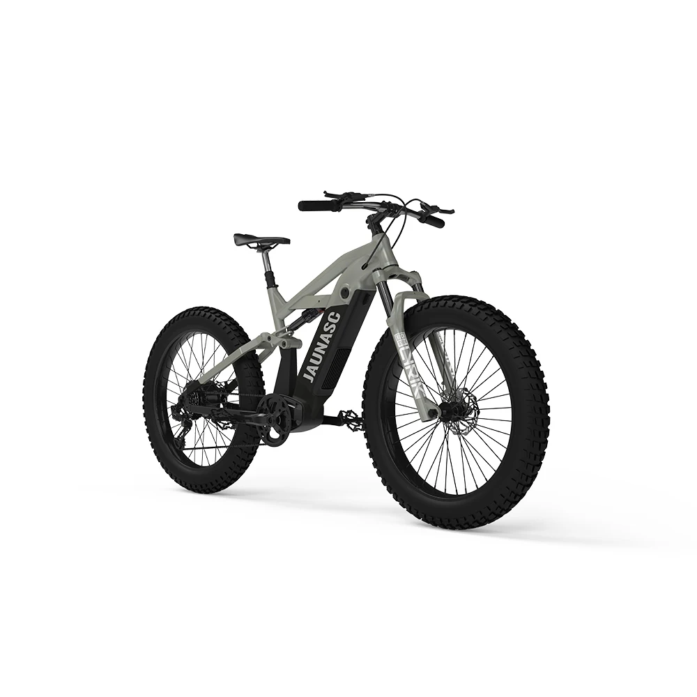 KUAKE high end electric mountain bike full suspension ebike ANANDA Mid motor mountain E bicycle fat tire ebike MTB for adults