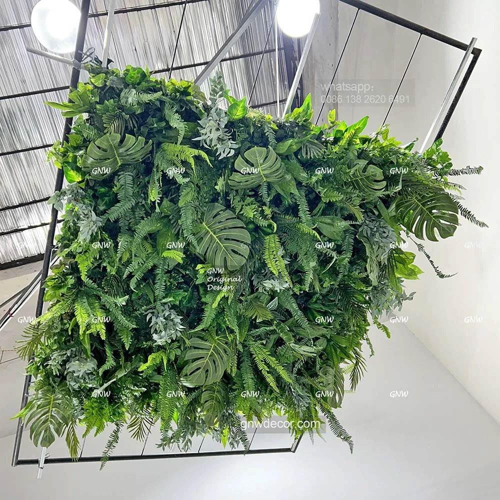 GNW High quality artificial flowers hanging ceiling  decoration Silk Plant Decorative Flower ceiling for event decor