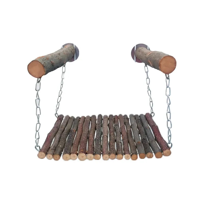 Apple wood branch  hammock  Chinchilla bed squirrel swing Dutch pig pedal rabbit  toy