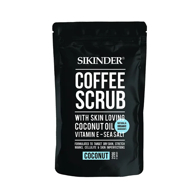 Private label high quality whitening moisturizing exfoliating remove dead skin organic natural coffee body scrub