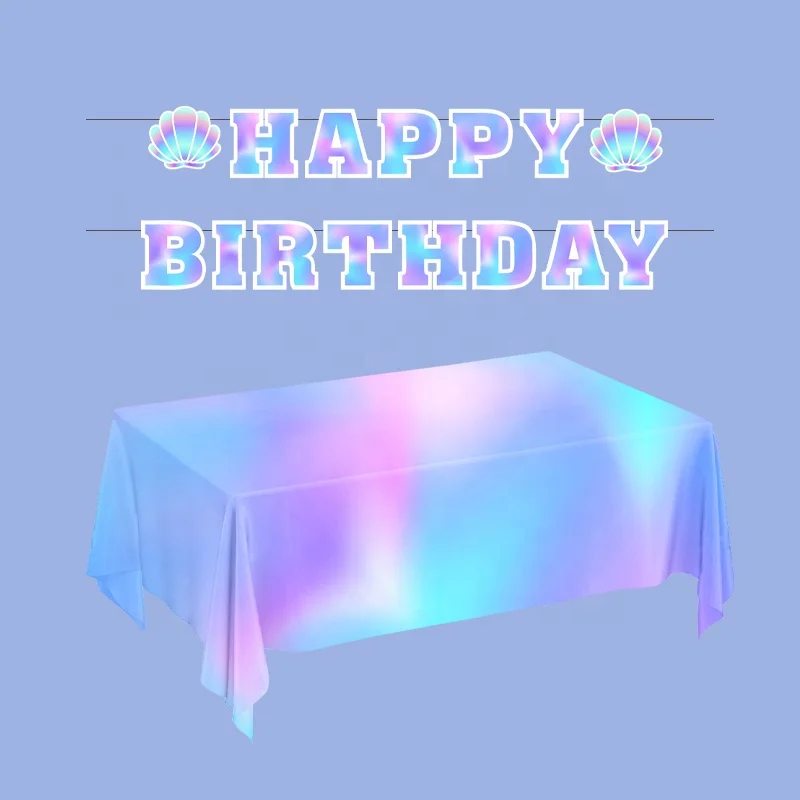 Party Supplies  Mermaid Party Disposable Paper Plate Set for birthday party decoration