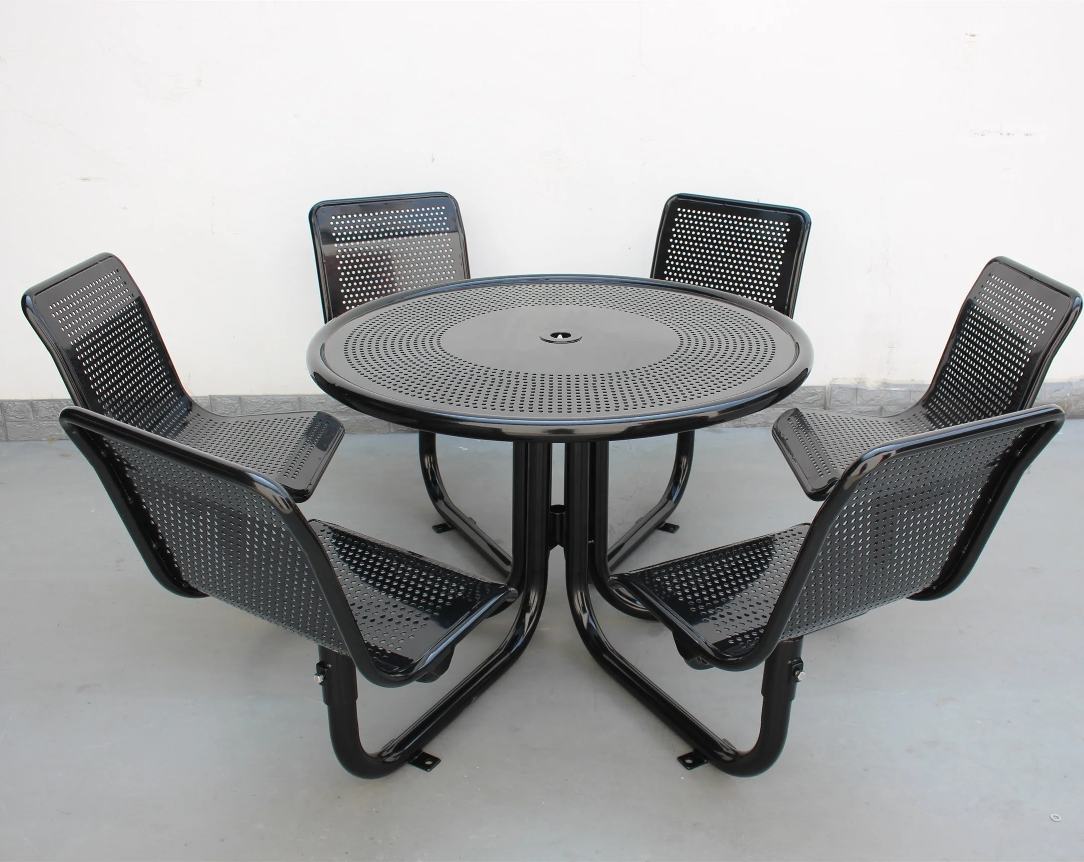 20 years manufacturing experience modern park furniture manufacturer steel picnic table 6 chairs park benches and tables