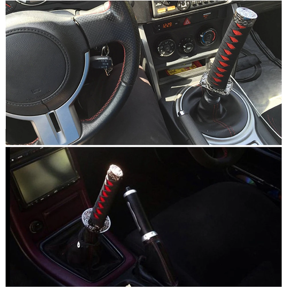 PUERXIN 10/15 CM Auto Car Refit Universal Samurai Sword Shift Knob Shifter Katana Metal JDM Shift Knob