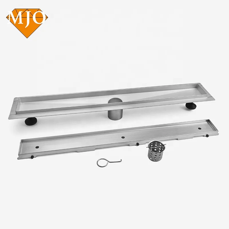 Factory direct customized stainless steel hidden floor drain for hotel villa linear shower floor drain.
