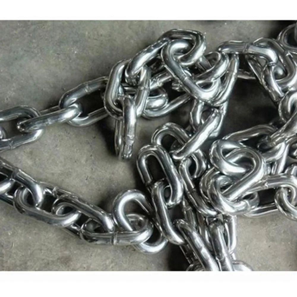 AISI304/316 Stainless Steel Welded Link Chain High Polished Japanese Standard Link Chains