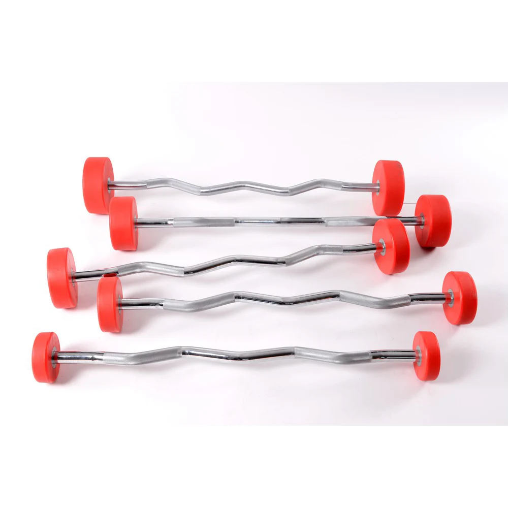High Quality CPU Round Steel Barbell Weight lifting Barbell Eco Friendly CPU barbell 10 to 50 kg