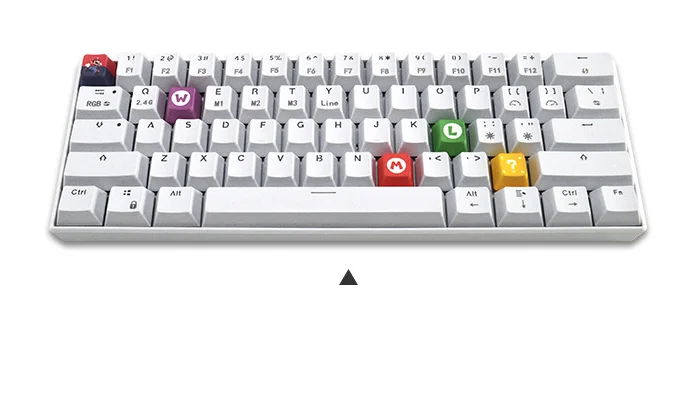 Индивидуальная индивидуальная клавиатура Keyc пять шт. сублимационная PBT цветная Pac-man Дополнительная комплектация OEM высокомеханическая