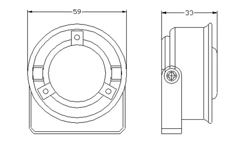 DC 6-15V/24V Piezo siren car alarm 105dB 6tone