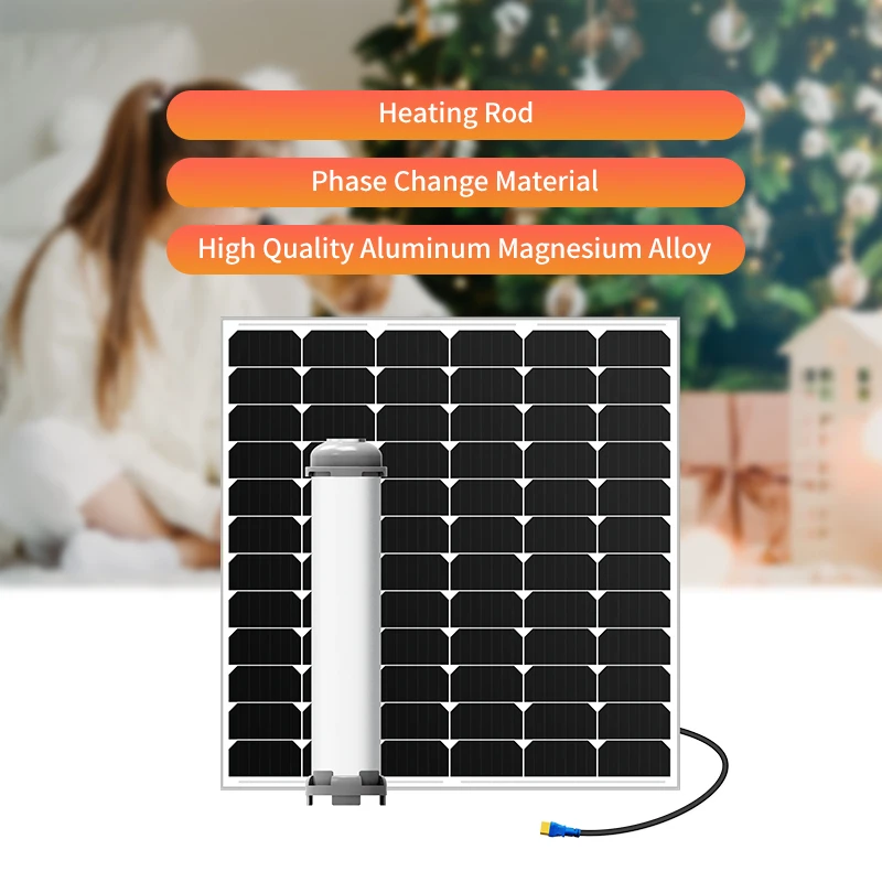 Blue Carbon Solar Powered Electric Ptc Hand Air Warmer Portable Rechargeable Heating Infrared Usb Smart Mini Indoor Room Home