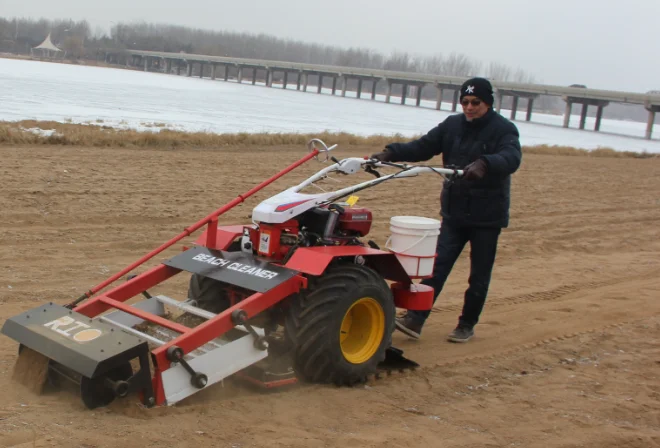 Walk behind beach Machine Save both time and labour