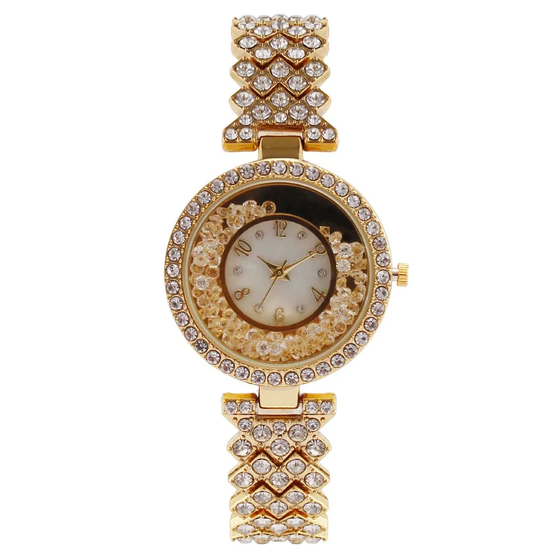 Hip Hop Watch Ladies Watch Ladies Diamond Bracelet Custom Buckle Dial Watch