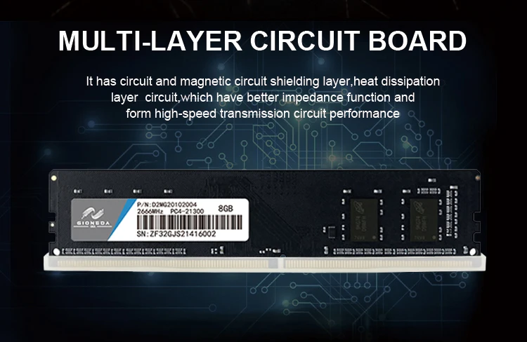  Оригинальные чипы UDIMM DDR4 8 ГБ 4 оперативная память для настольного компьютера полностью