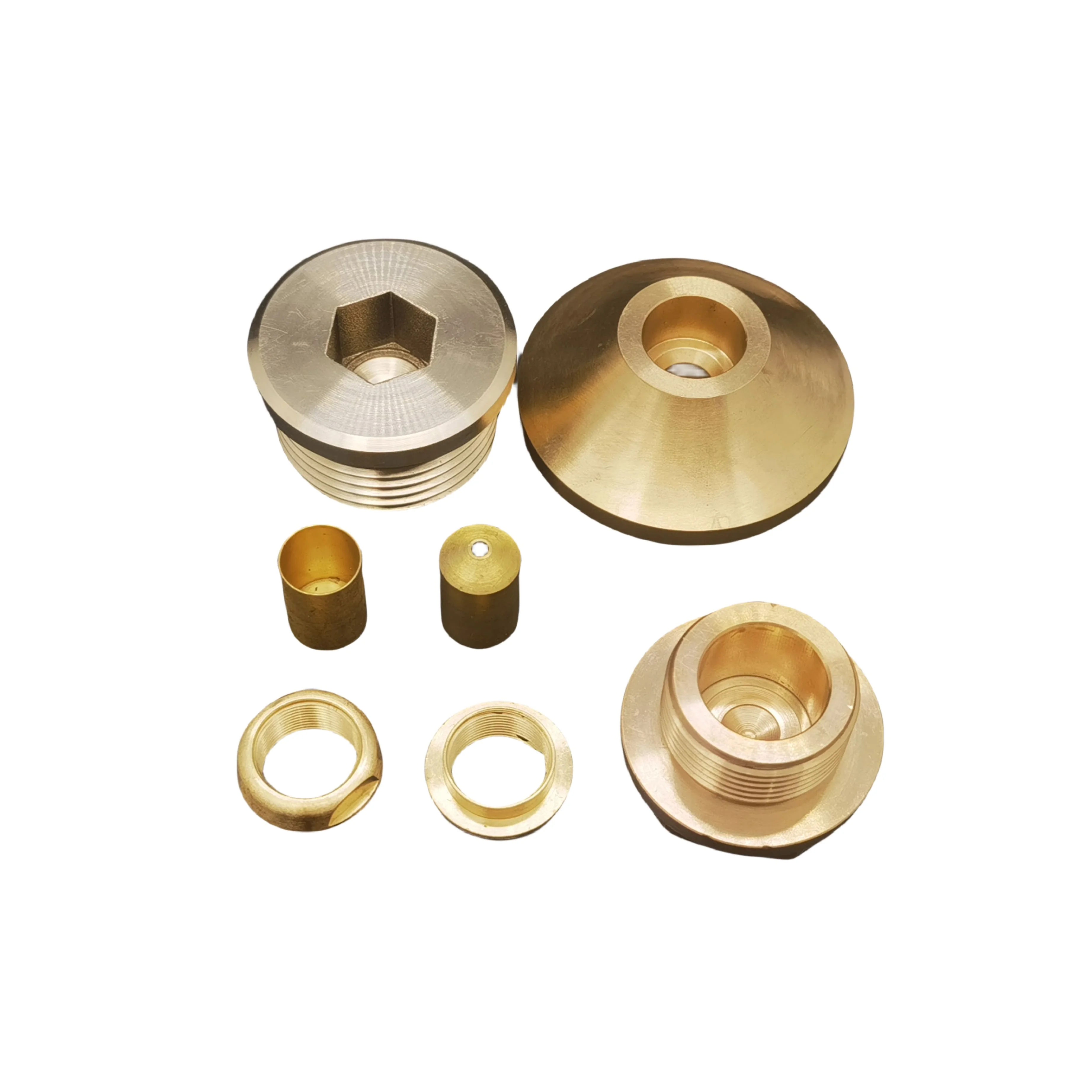 Free Samples Custom Manufacture Brass Copper Parts Cnc Machined Milling Turning Service