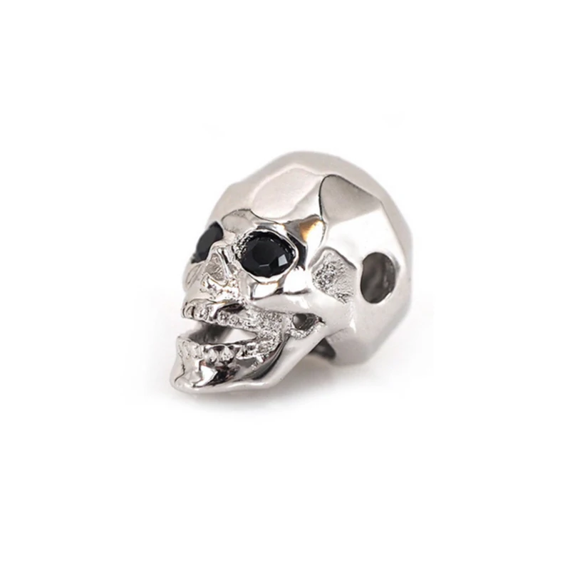 
China big hole hole halloween european connector spacer custom bead spacers brass pave bead beads for jewelry making 