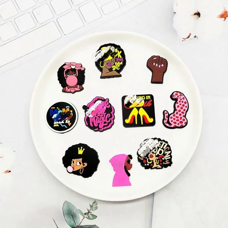 2024 popular Hot Sale PVC Shoe Charms for Kids Gift Clog pack charms for shoes popular designer Clog shoe charms for wholesale
