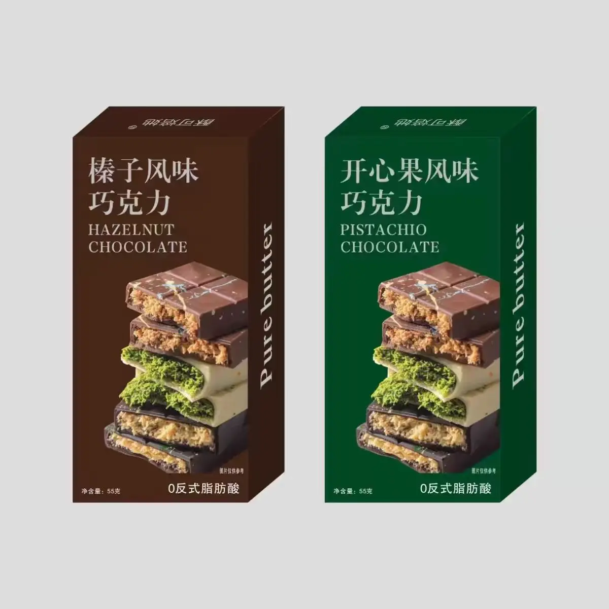 Dubai Pistachio Filled Chocolate Thousand Crepe Bread Strands Super Satisfying! Cocoa Butter Finished chocolate Jam Bar