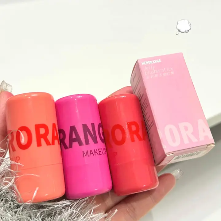 Water Jelly Tint Stick HERORANGE Milk Cooling WaterJelly Tint  Lip Gloss Jelly Lip & Cheek Tint Stain Blush Stick