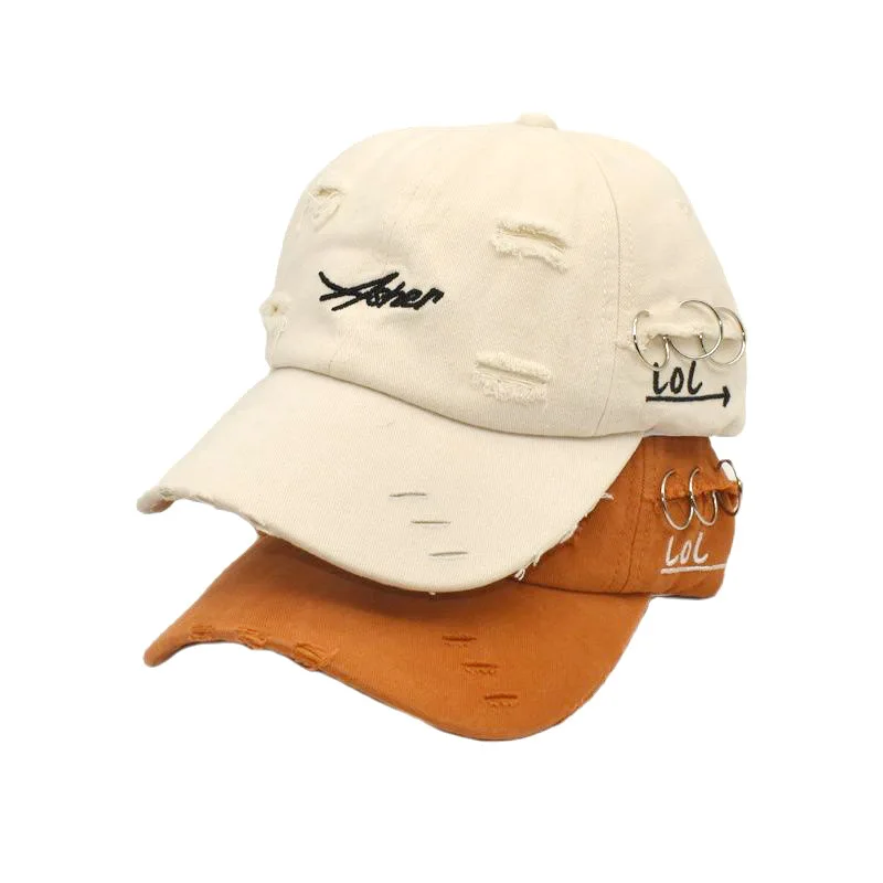 2023 Wholesale High Quality Cowboy Baseball Hats Shabby Vintage Fashion Cowboy Tie Dye Baseball Hat Street Casual Turkey Hat