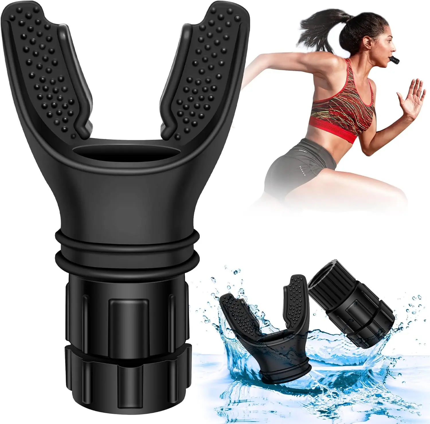 High Quality Adjustable Lung Capacity Training Device Household Breathing Trainer Lung Face Mouthpiece Respirator