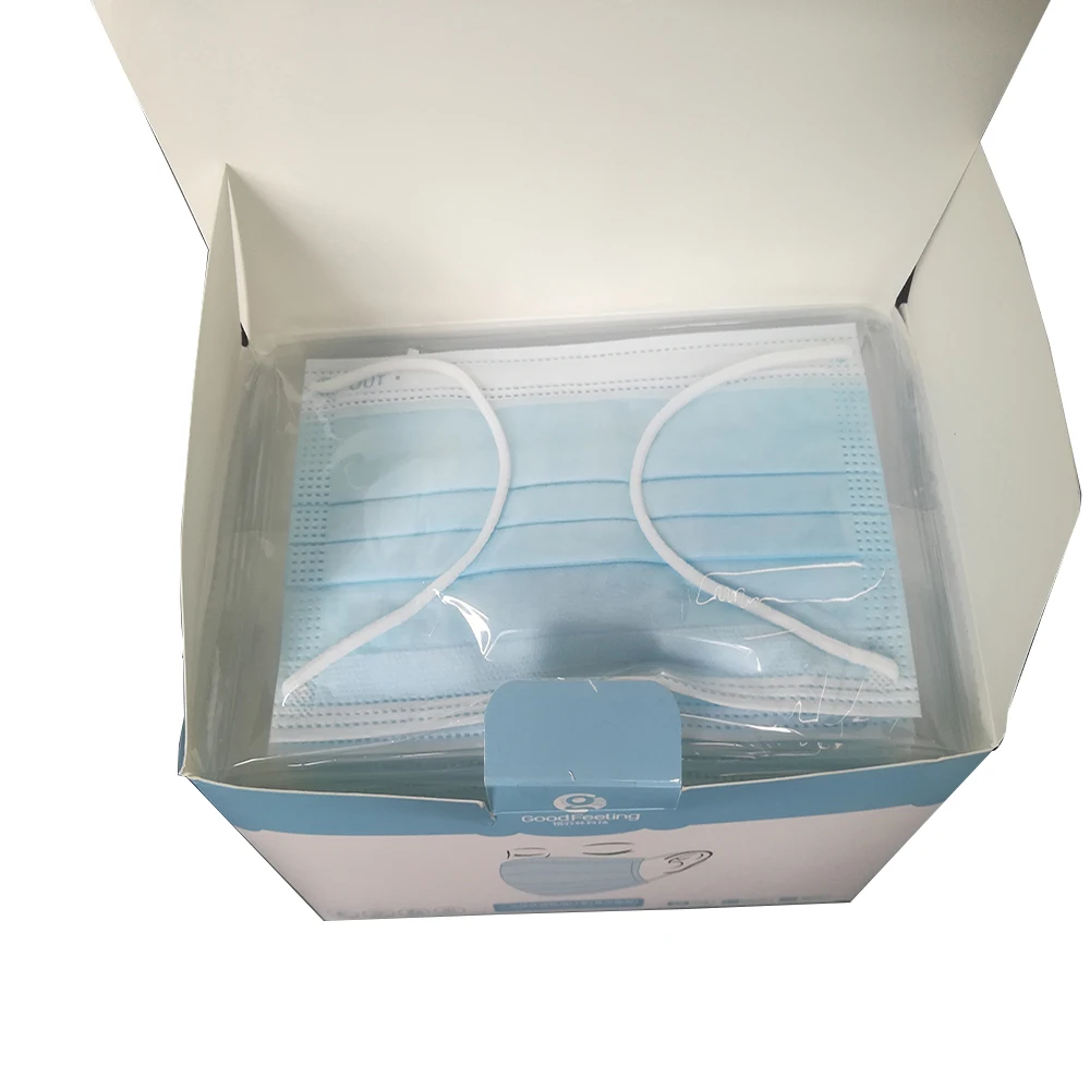 Производитель ушных петель 1 шт. 3Ply Masker Iso 13485 одноразовая маска для лица