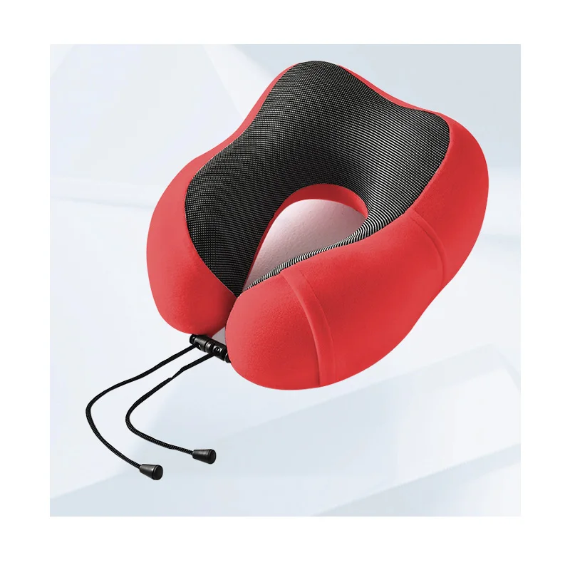 eco-friendly Classic Removable Cover Memory Foam Head Travel Pillow for Vacations Airplanes Trains Buses and Cars