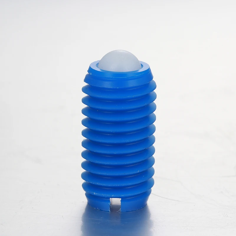 Customizable Factory Price Blue Polyacetal Nylon Ball Bolt Press Ball Plunger