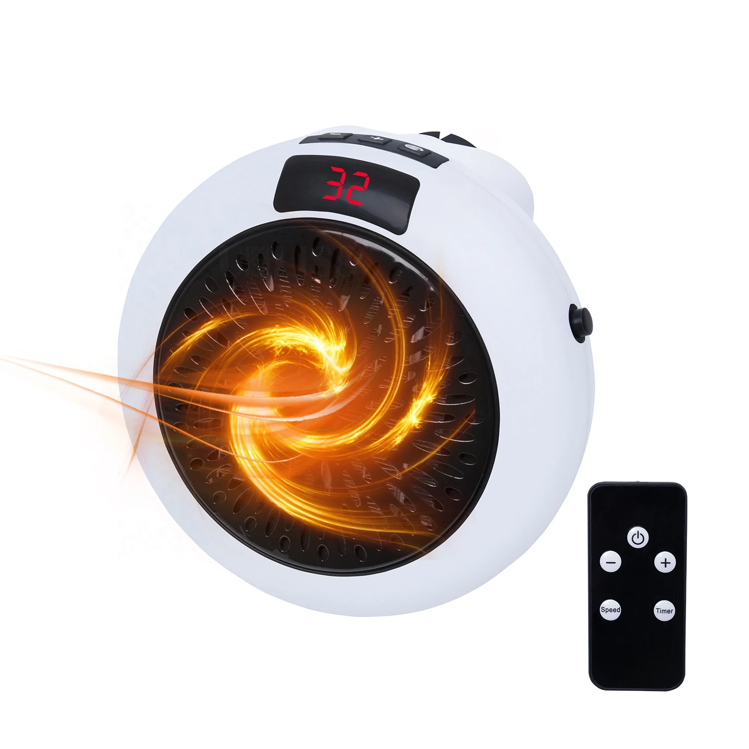 Plug In Handy Room Heater Fan Portable 900W Mini Home Rechargeable Heaters Bathroom Warming Heater