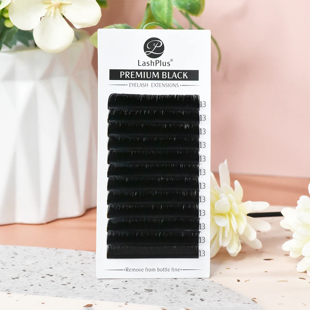 LashPlus korea PBT fibers de cilios pesta as pelo a pelo 0.15mm 3d nature extension lash supplies