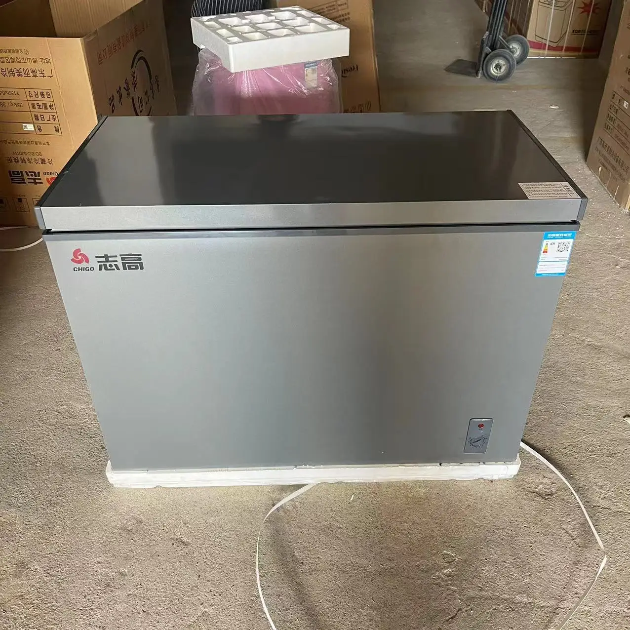 Чиго BD/BC-330 изготовленная на заказ верхняя открытая вспенивающая дверь однодверная морозильная камера Морозильная камера с низким энергопотреблением морозильная камера