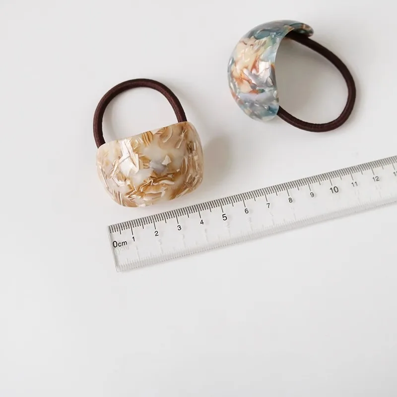 Fashionable Acetate Elastic Rubber New Designs Simple Hair Rope Hair Decoration Hair Accessories for Girls Sweet Style