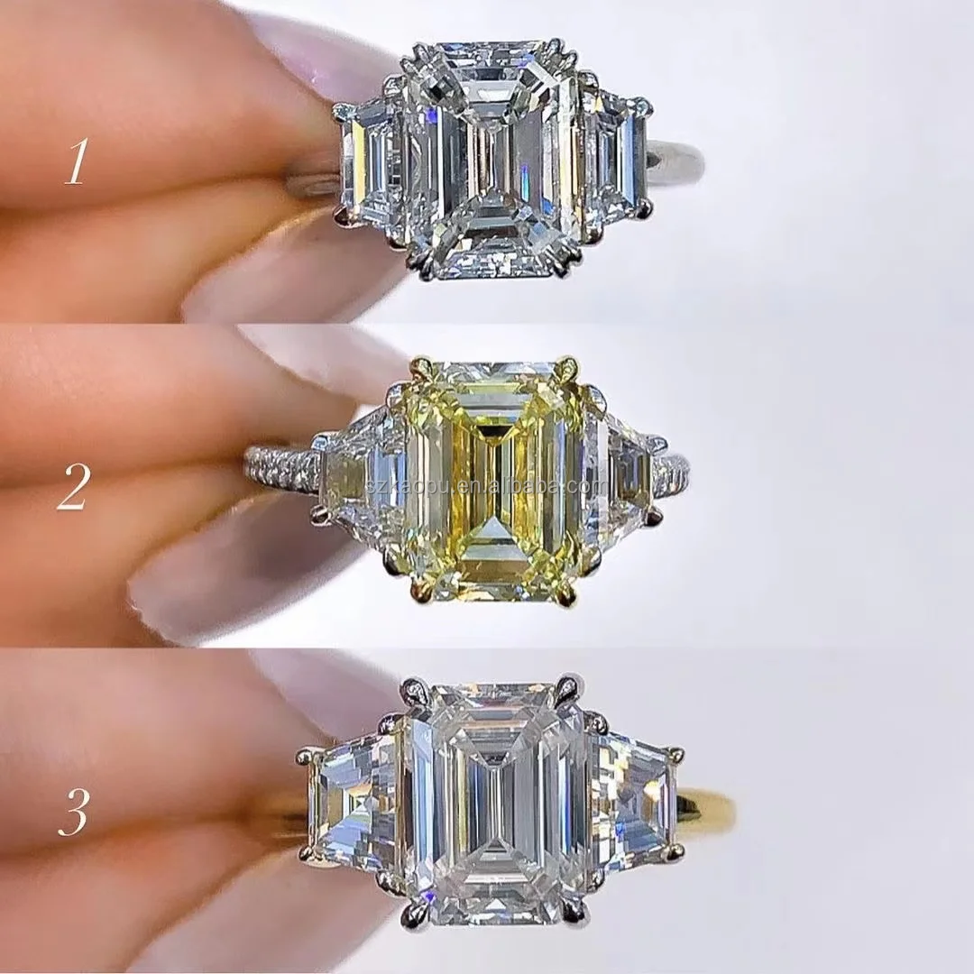 10K 14K 18K solid gold ring moissanite engagement rings women daily jewelry oval round pear moissanite wedding ring for women