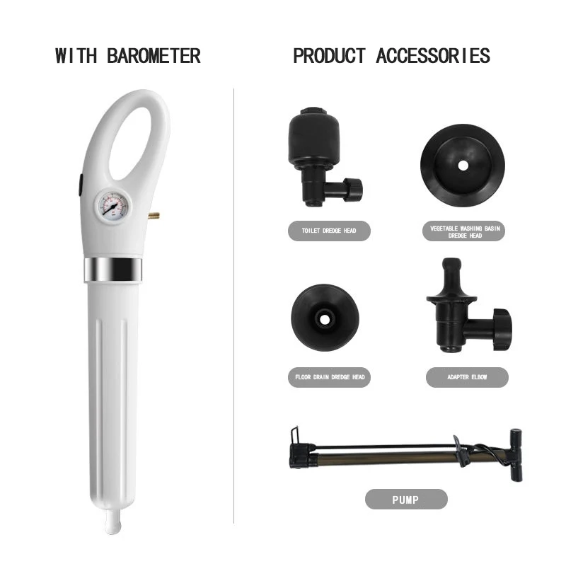 Toilet Pipe Desatascadores Air Pressure Toilet Floor Drain Sewer Dredge Cleaner High Pressure Toilet Plungers