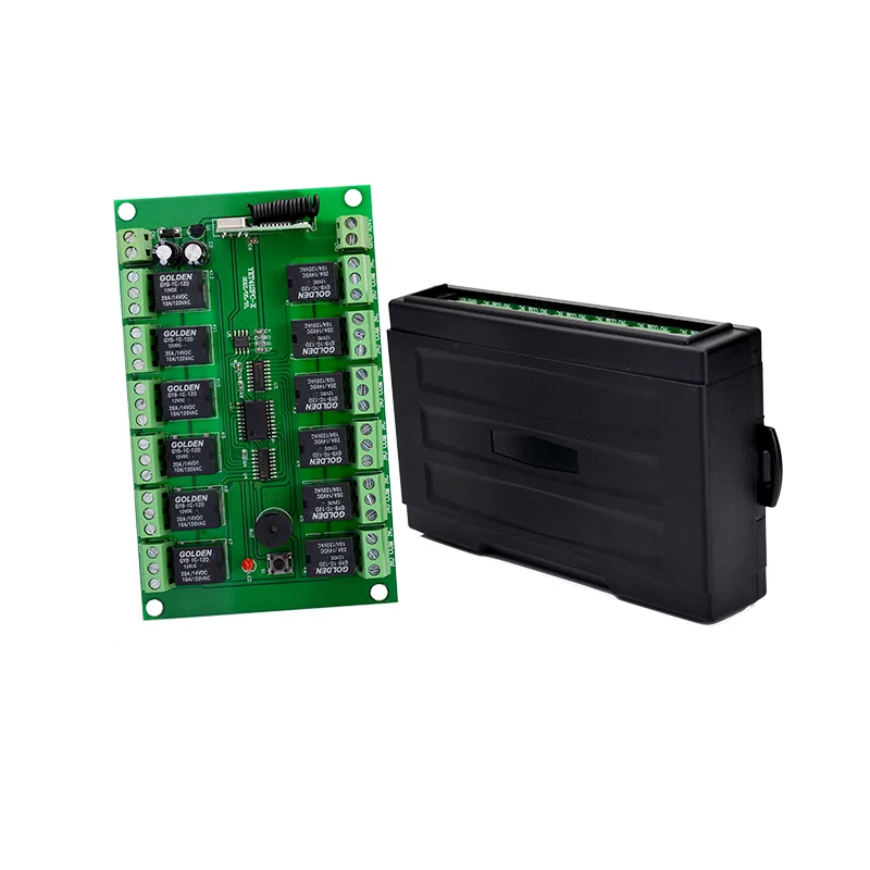 Yet412pc-x + yet112d-12 12 вольт Дальность беспроводной пульт дистанционного управления РЧ беспроводной передатчик и приемник