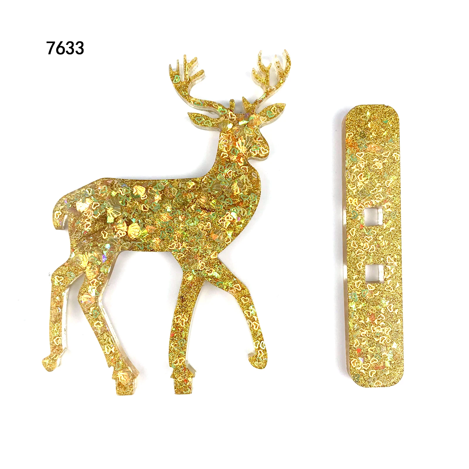 7633 Christmas moose Elk Deer Antlers Silicone Resin Molds DIY Christmas crystal epoxy mold for decoration