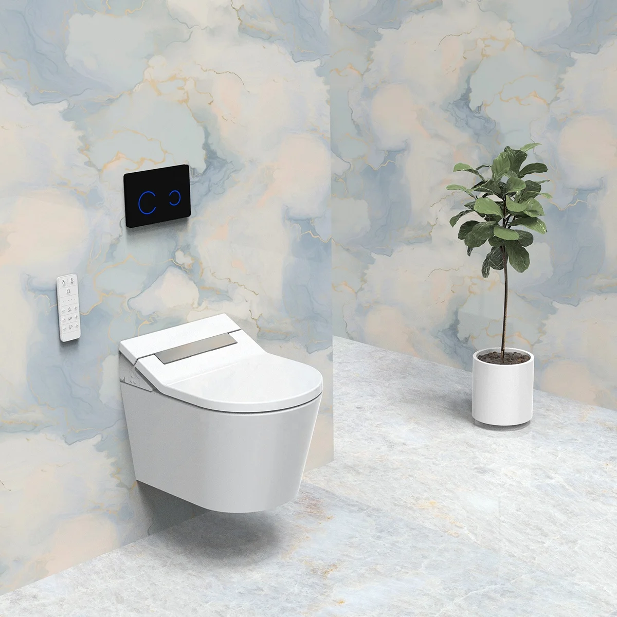 IPX4 Bathroom Waterproof Automatic Electric Economical Smart Toilet