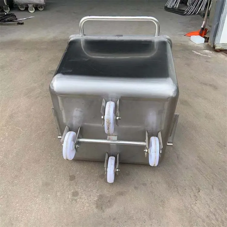 Stainless Steel 304 lifting Meat trolley Cart buggy For Food Processing