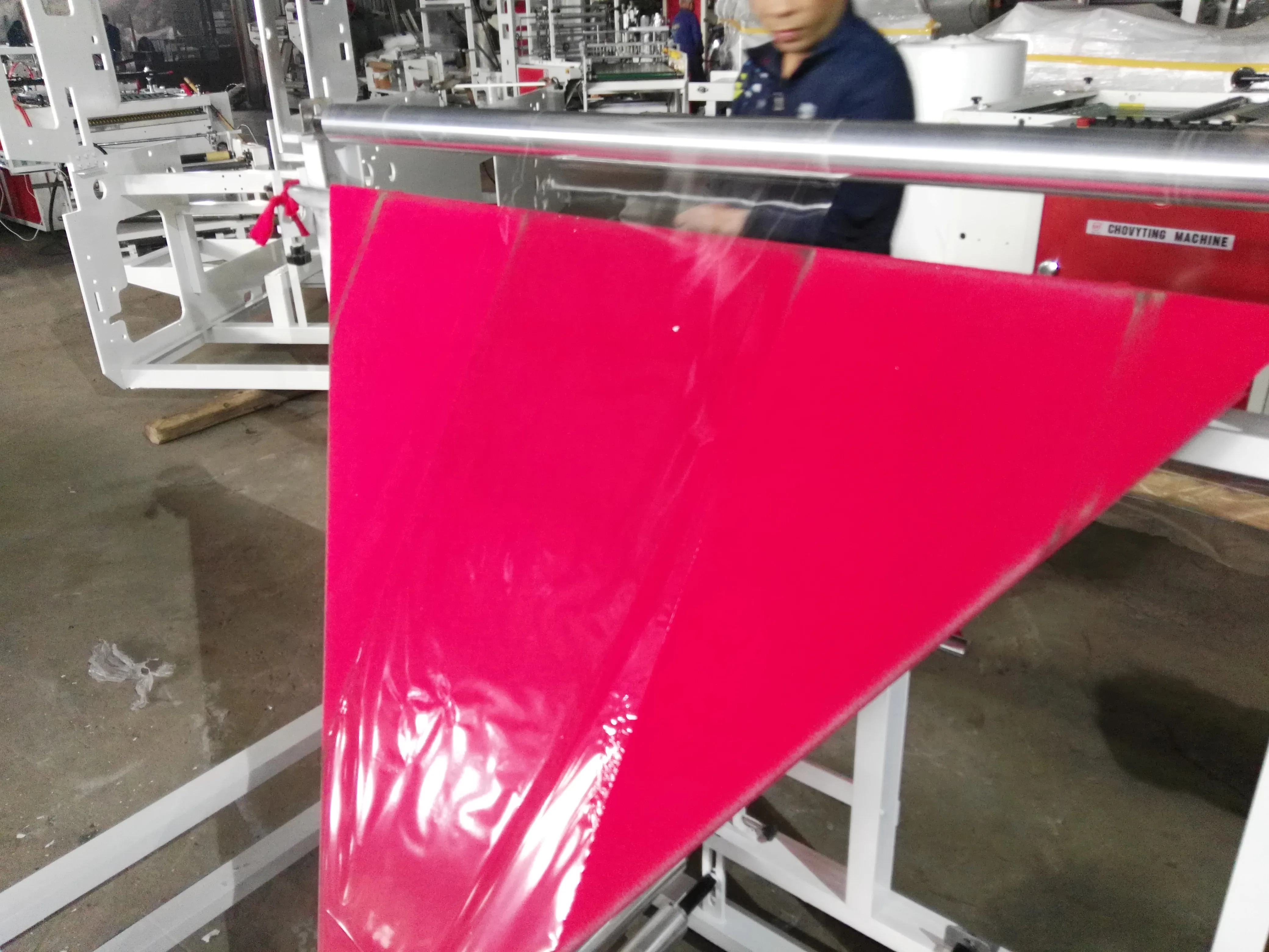 CP-1600FD China Supplier Automatic Triangle Plastic Film Folding Machine