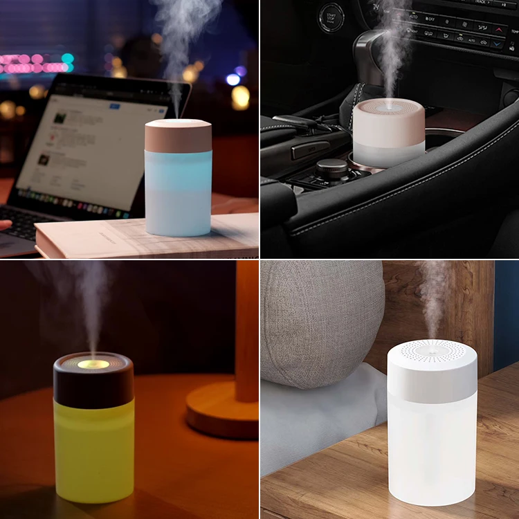 Kinscoter Humidifiers 280ml Cool Mist Personal Space Air Humidifier Parts Ultrasonic Mini Car Humidifiers