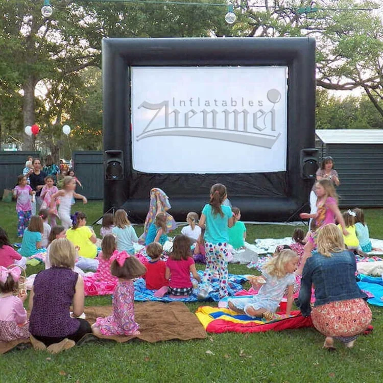 Zhenmei Outdoor Backyard Projection Air Movie Screen inflatable Cinema Screen For Sale