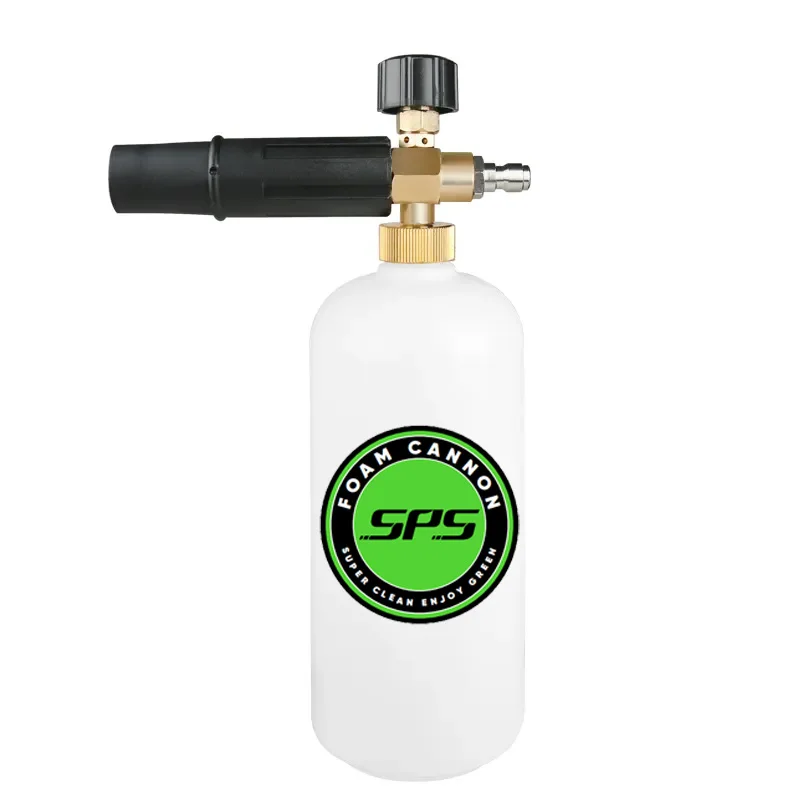 Пенная пушка высокого давления SPS 5000PSI 1L, регулируемая пенная насадка для автомойки