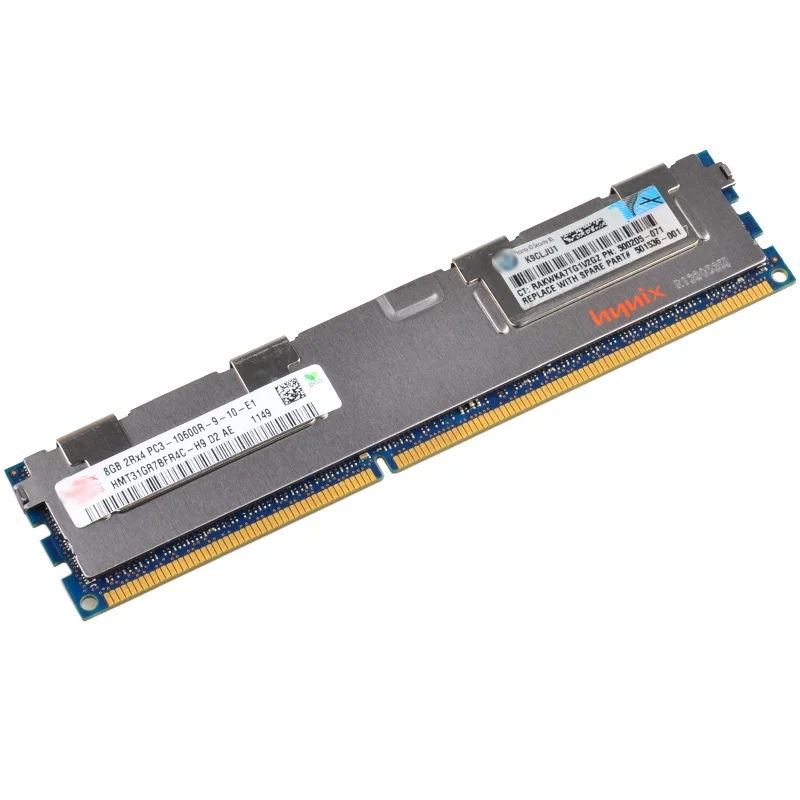 Б/у Серверная оперативная память оригинальный чип 8 Гб DDR3 1333 PC3-10600R ECC REG сервер с