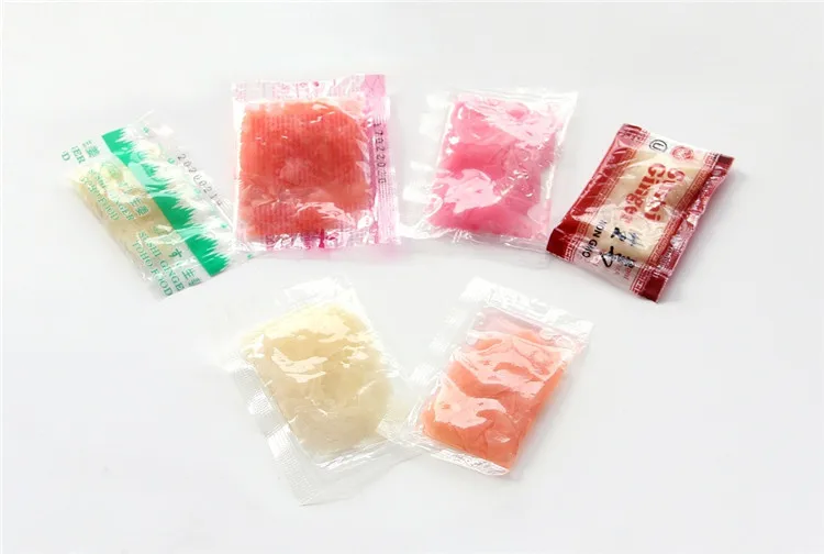 Instant convenience food with sushi 5g package White and Pink Pickled Sushi Ginger