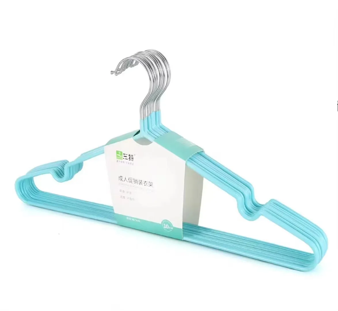 Household Laundry Hanging Hangers PVC Coated Non-slip Cheap Kids and Baby Metal Wire Clothes Rubber Hanger