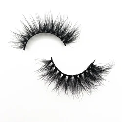 Vendor wholesale 25mm 3d mink eyelashes private label custom lash box container pill bottle eyelash