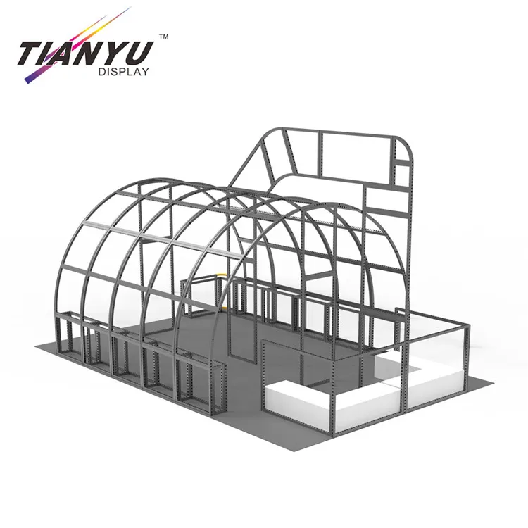 Портативный дизайн 3D Специальный круглый выставочный стенд рекламный дисплей