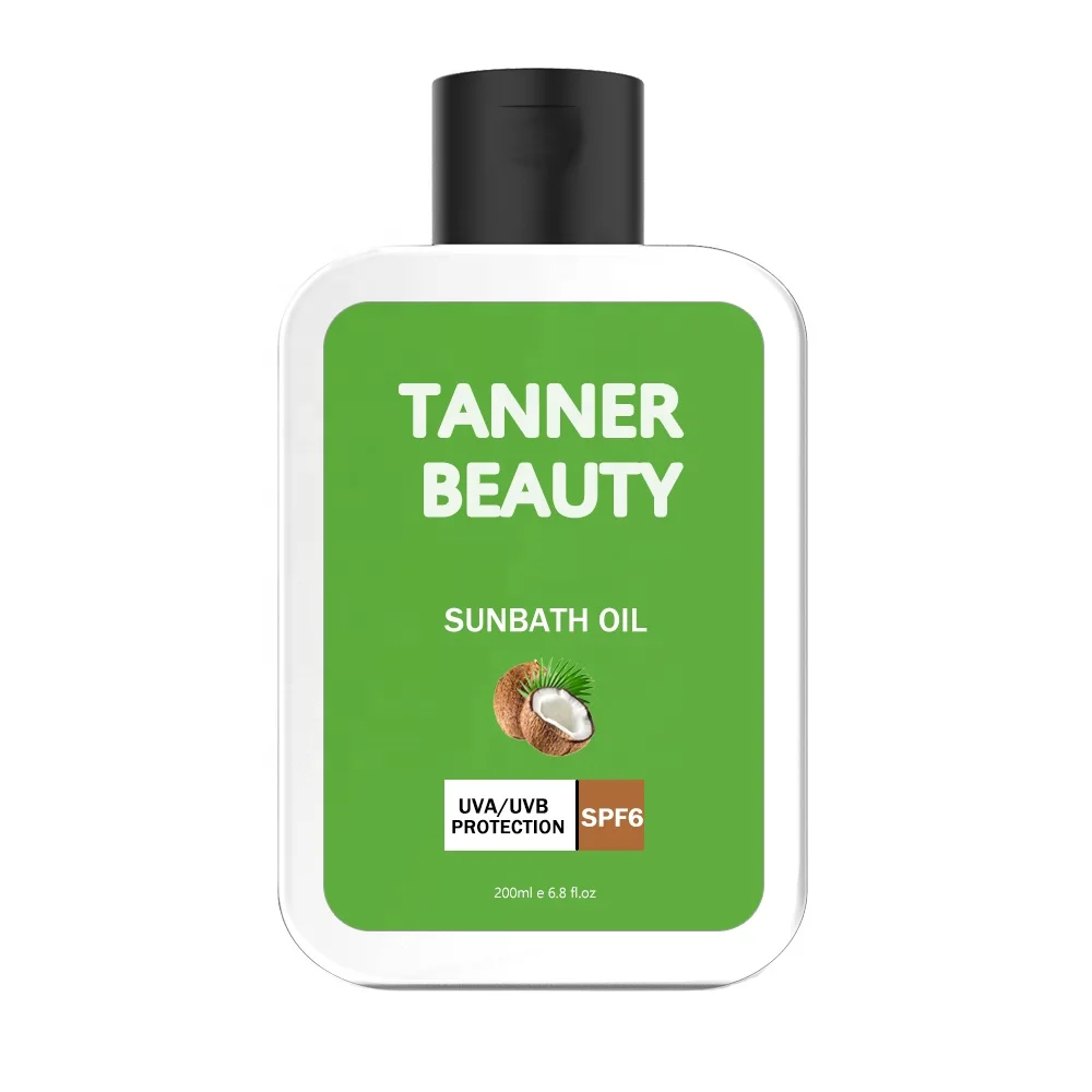 OEM/ODM Private Label Custom Vegan organic spf 15 tanning oil bronzer