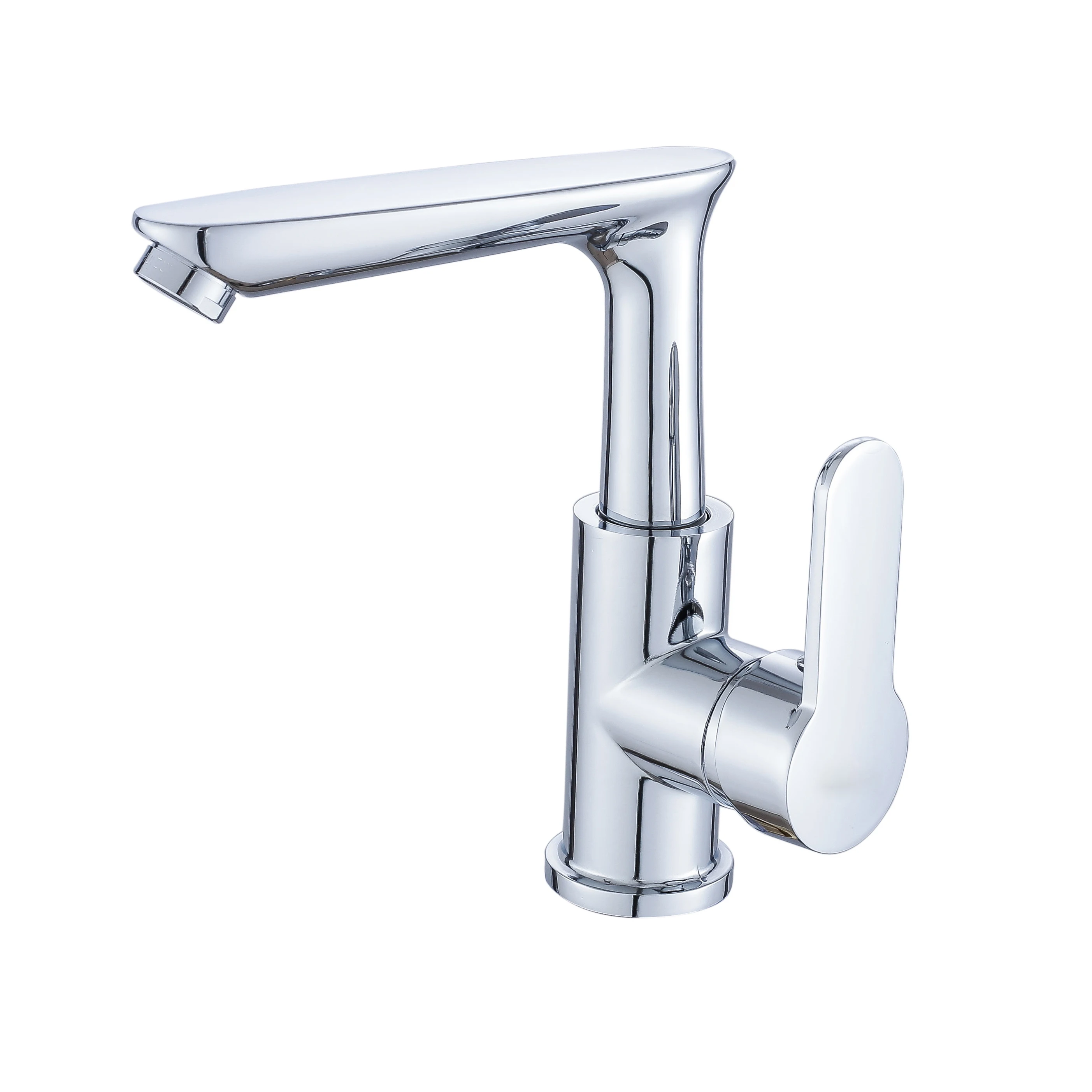 Modern Single Lever Wash Bathtub Basin Faucet With Copper Body Zinc Alloy Handle