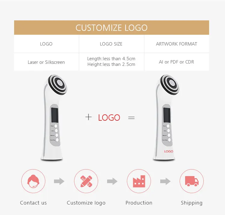 Best selling red light therapy wand ems radio frequency machine vibration v face lift wrinkle remover massager